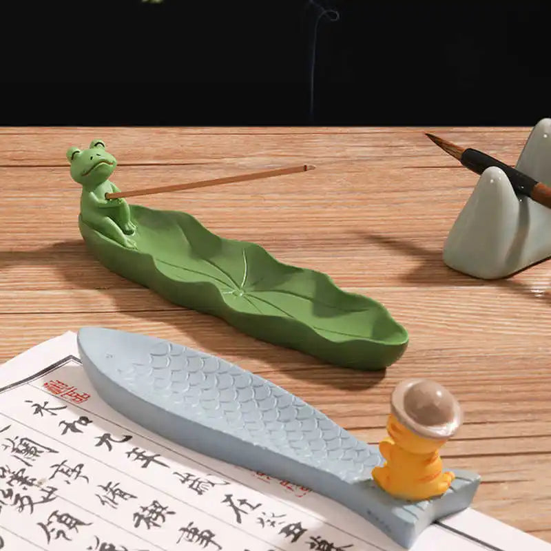 Cartoon Animal and Food Boat Incense Stick Holder