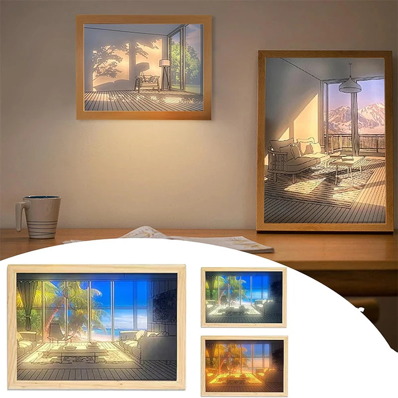 Decorative Led Light Scenic Paintings