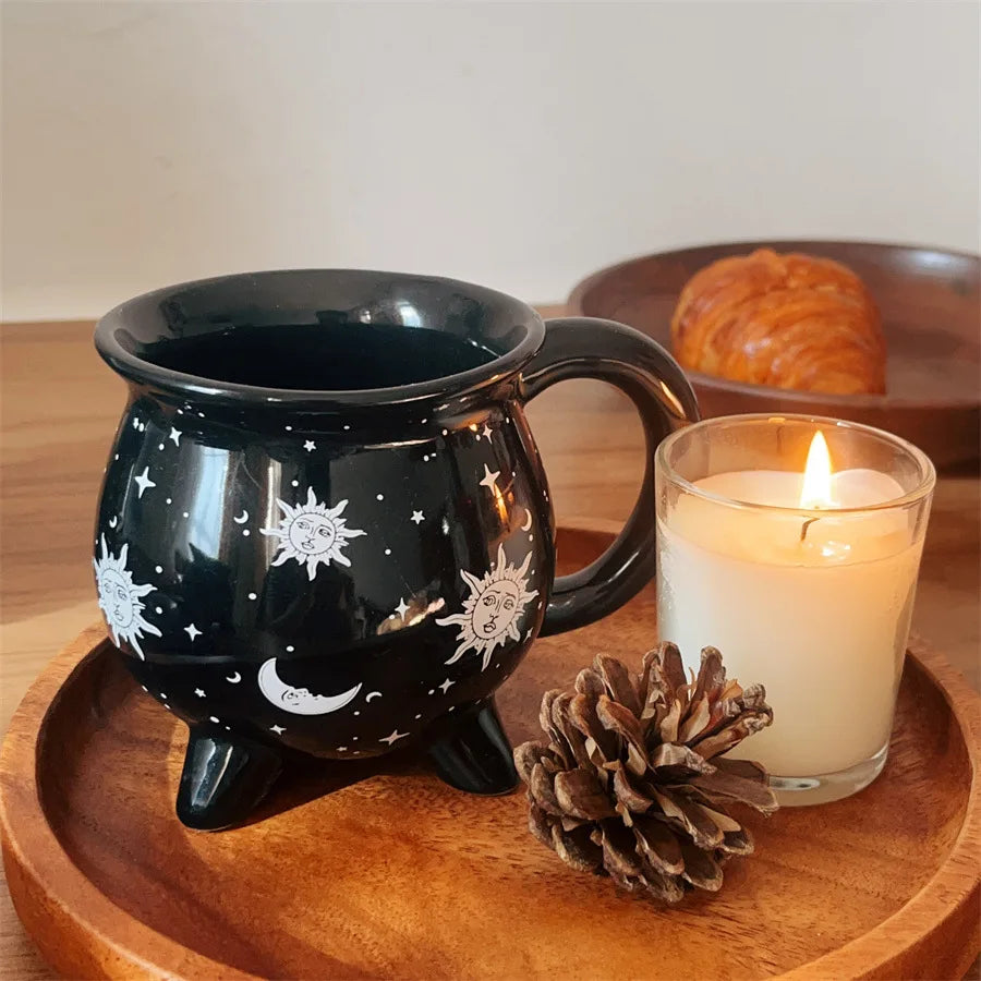 Ceramic Celestial Cauldron Mug