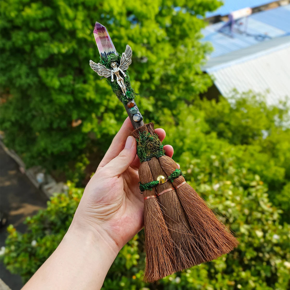 Natural Crystal Magic Brooms