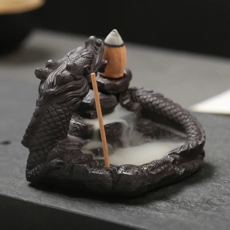 Ceramic Dragon Incense Burner