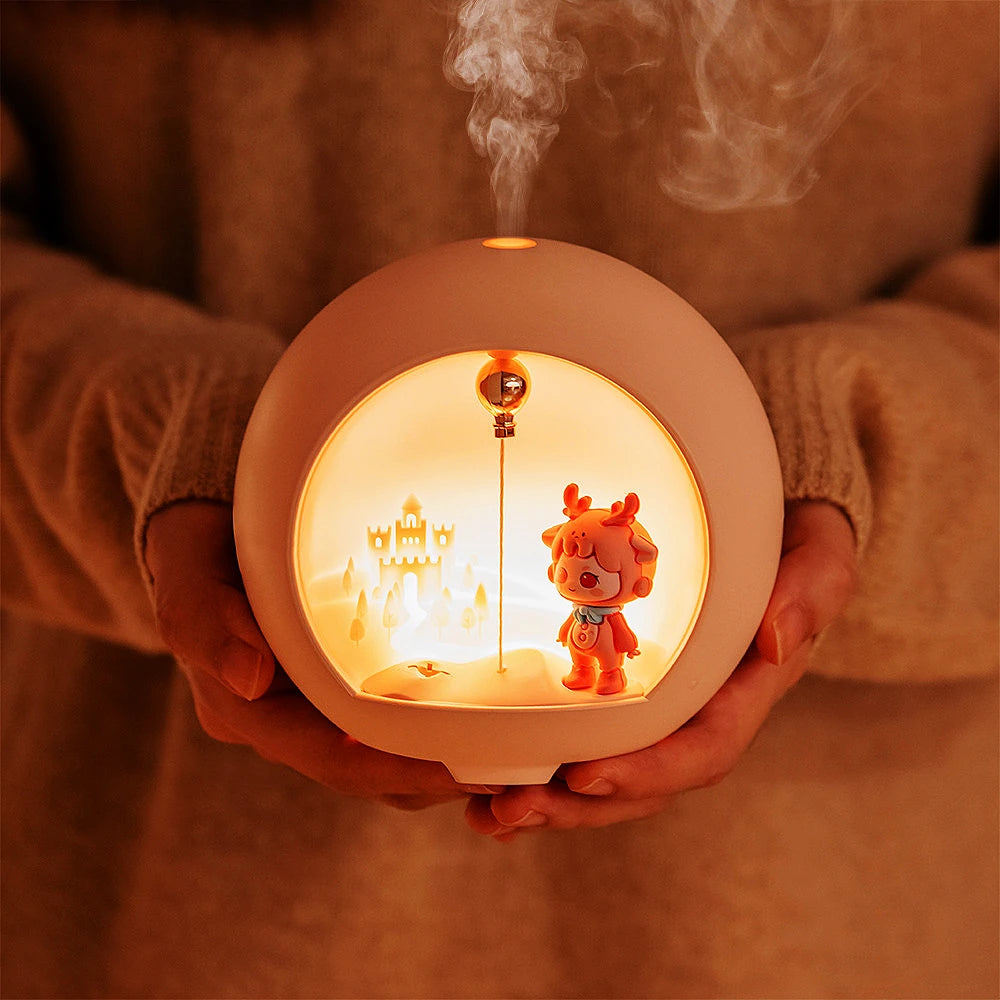 Cute Cartoon Lamp Humidifier and Essential Oil Diffuser