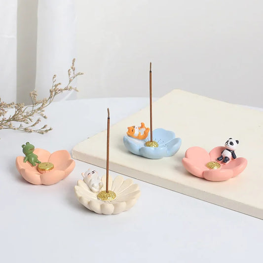 Cherry Blossom Sakura Animal Incense Stick Burner