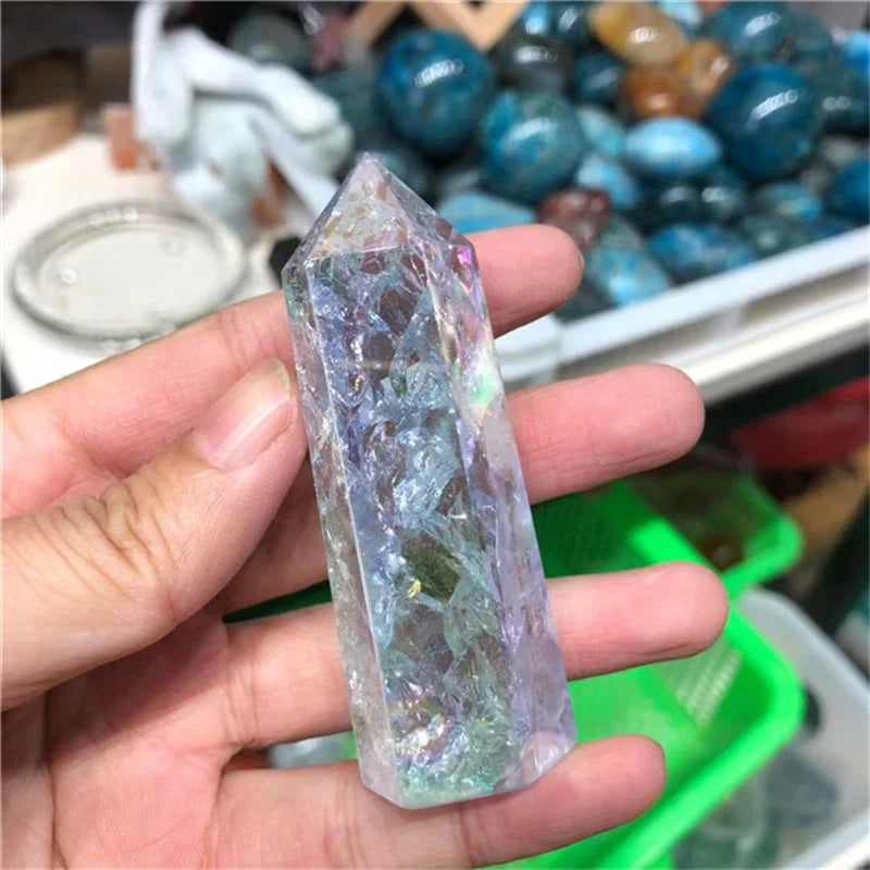 Angel Aura Crackle Crystal Towers