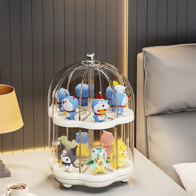 360° Rotating Birdcage Display Showcase