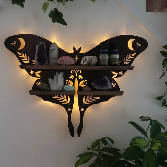 Assorted Wooden Illumination Shelves