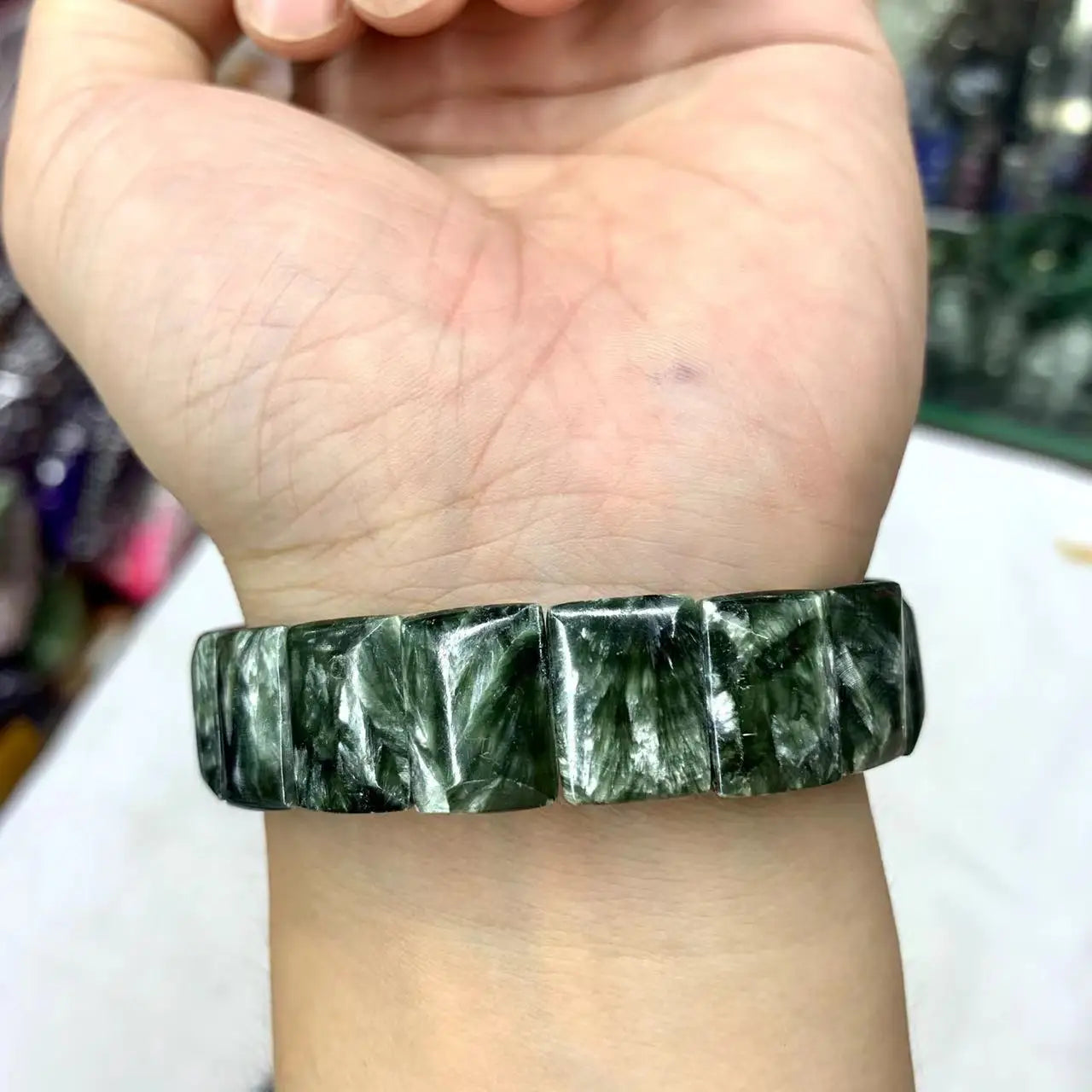 Large High Quality Seraphinite Bracelets