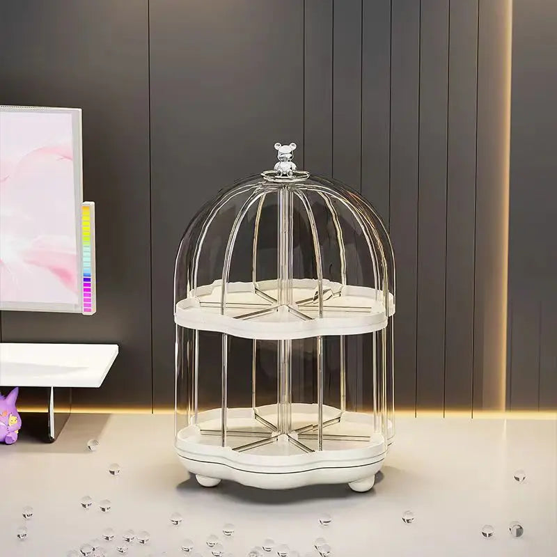 360° Rotating Birdcage Display Showcase