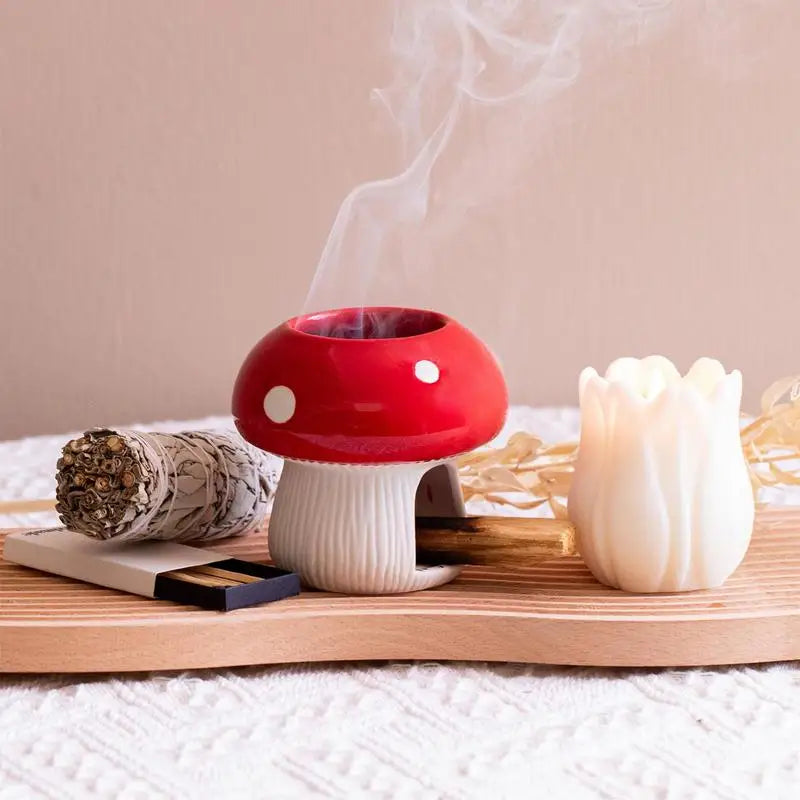 Palo Santo, Sage, Tealight Mushroom Holder