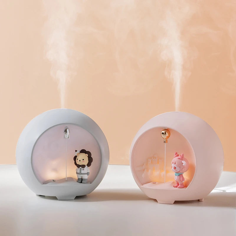 Cute Cartoon Lamp Humidifier and Essential Oil Diffuser