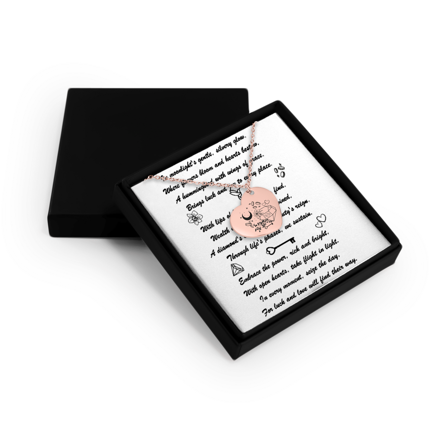 Lucky Girl Heart Necklace