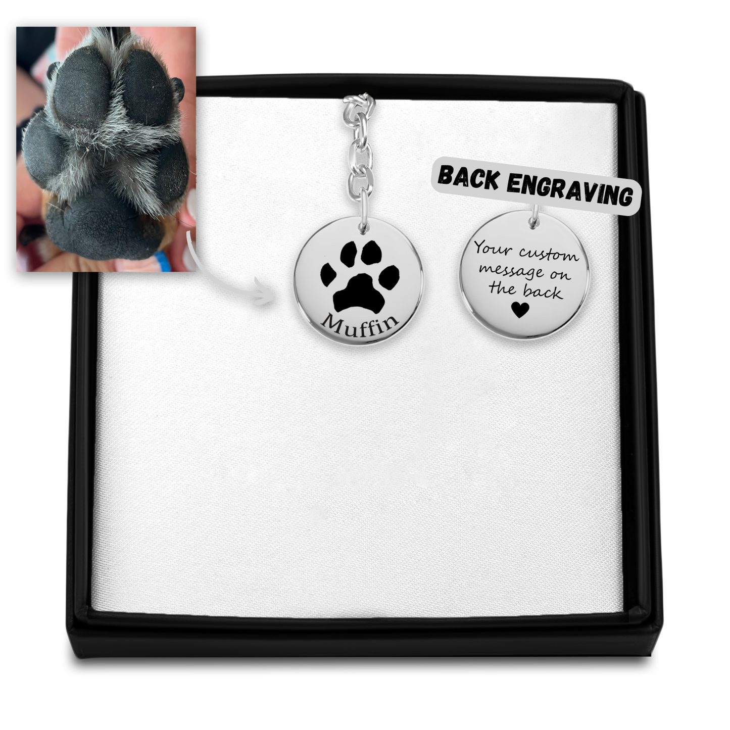 Pawprint Keychain