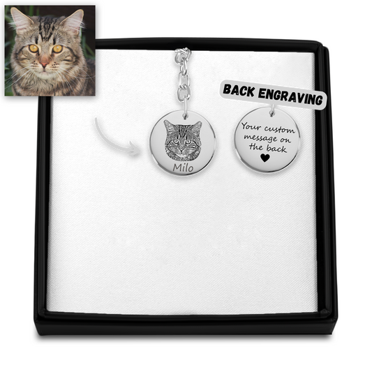 Pet Portrait Keychain