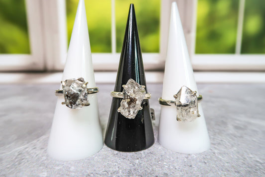 Stunning Herkimer Diamond Rings