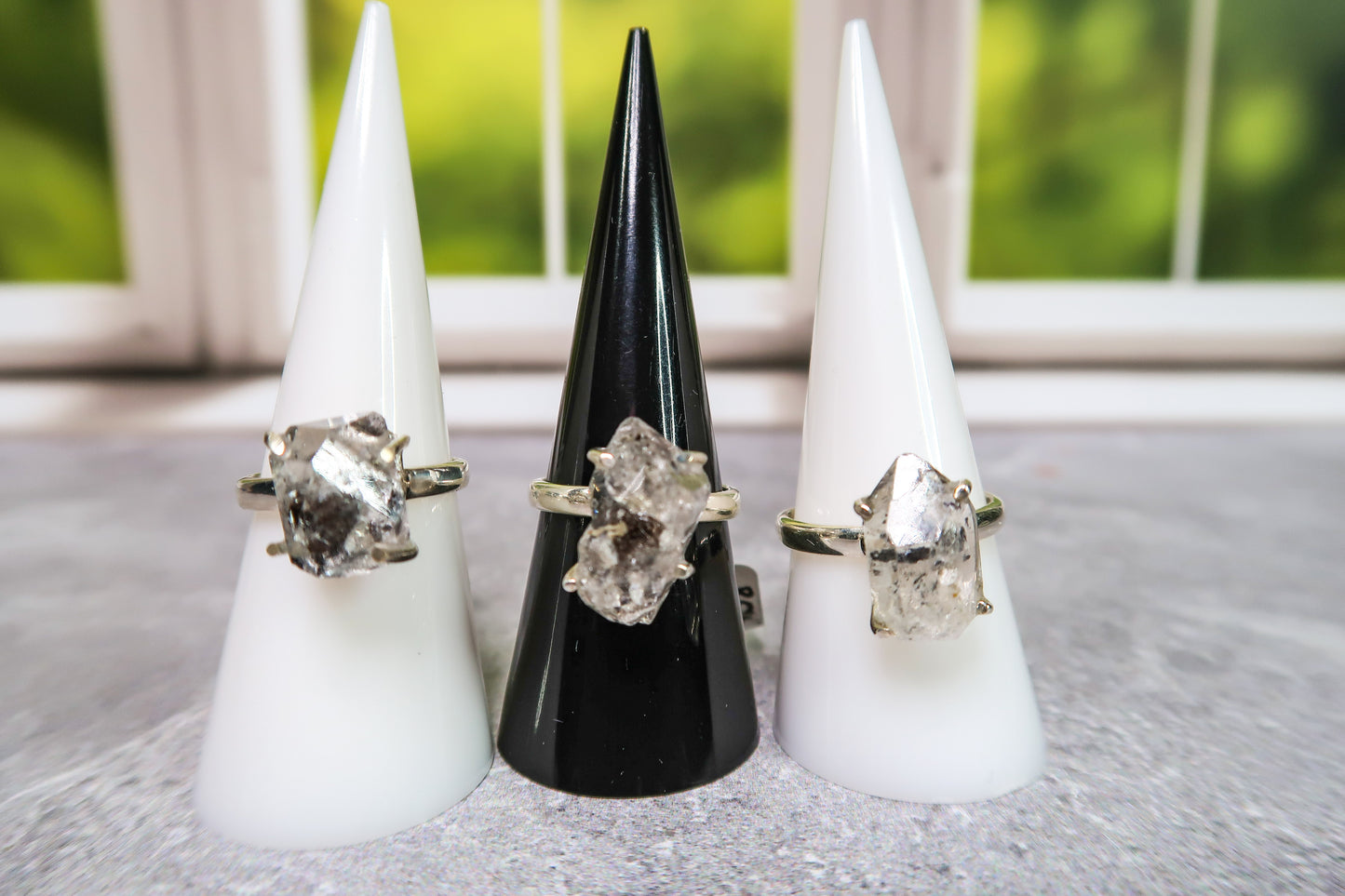 Stunning Herkimer Diamond Rings