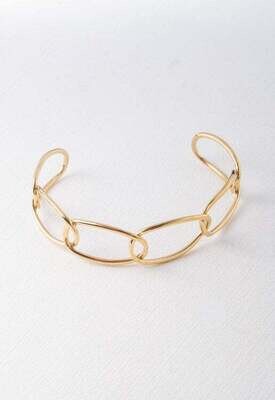 Hand in Hand Gold Cuff