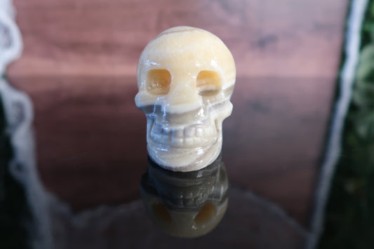 Banded Calcite Skull #6