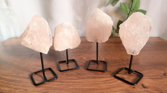 Rose Quartz Crystal on Stand