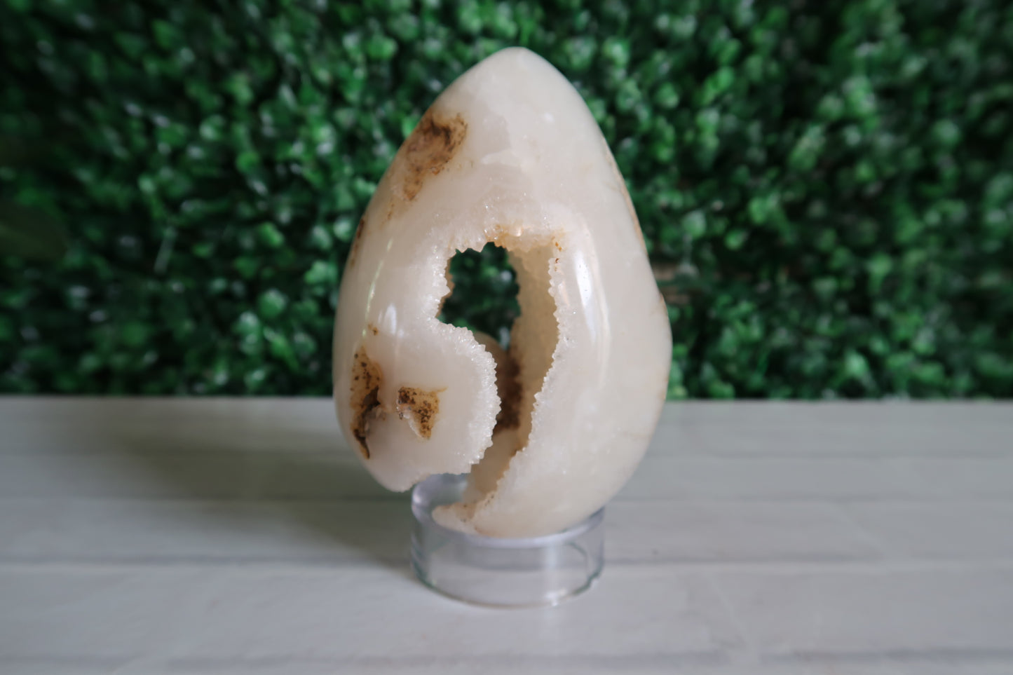 Crystal Agate Egg with Sugar Druzy Portal #3