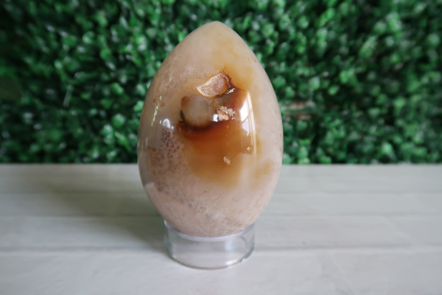 Crystal Agate Egg with Druzy Cave#2