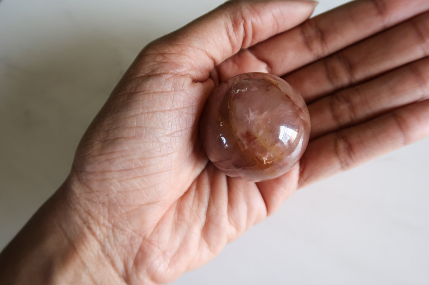 Fire Quartz Sphere | Hematoid Quartz Sphere