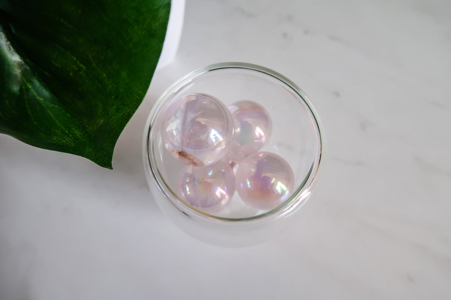 AURA Rose Quartz Crystal Ball