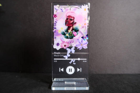 Black Girl Magic Acrylic Album Stand