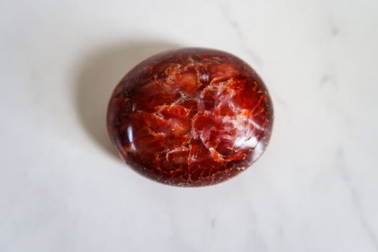 Carnelian Agate Palm Stone