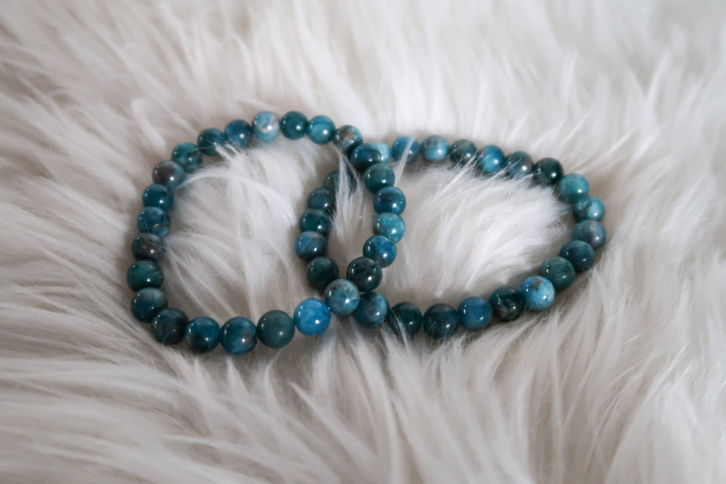 Blue Apatite Bracelet 8mm