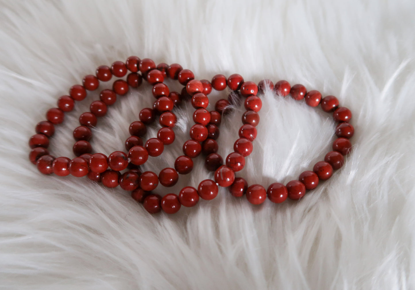 Red Jasper Beaded Bracelet