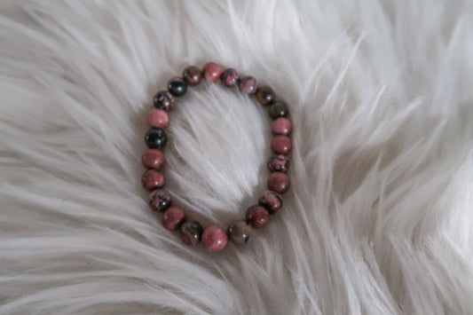 Rhodonite Crystal Bracelet