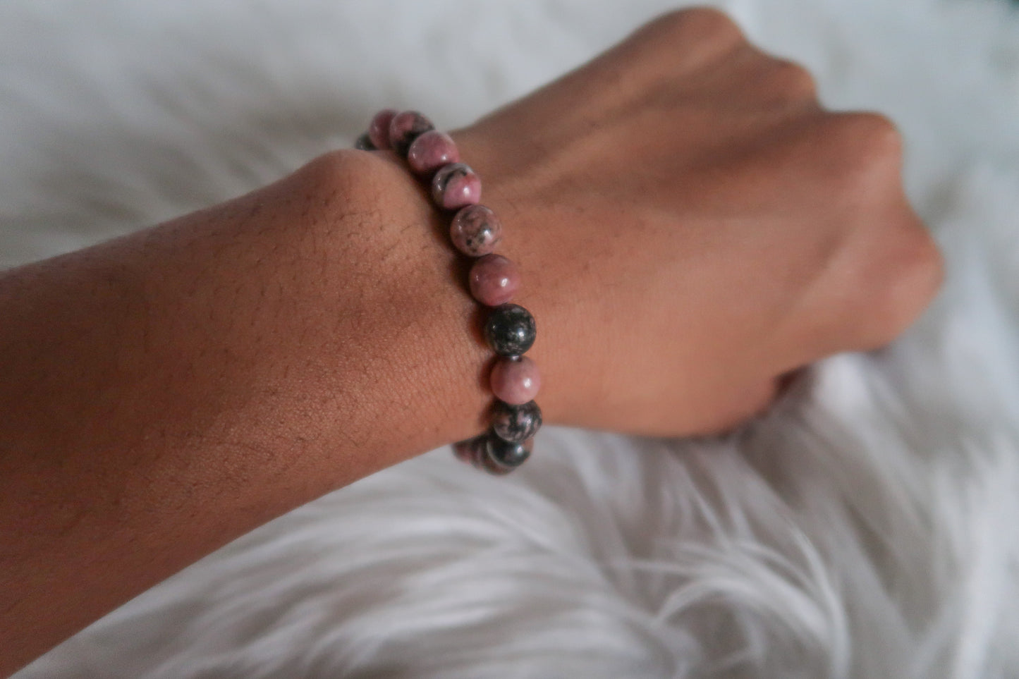 Rhodonite Crystal Bracelet