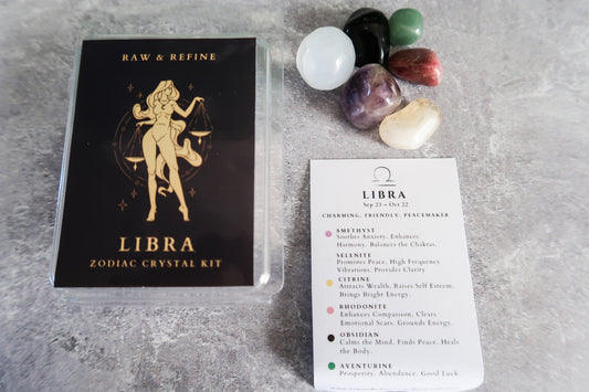 Libra Zodiac Crystal Kit