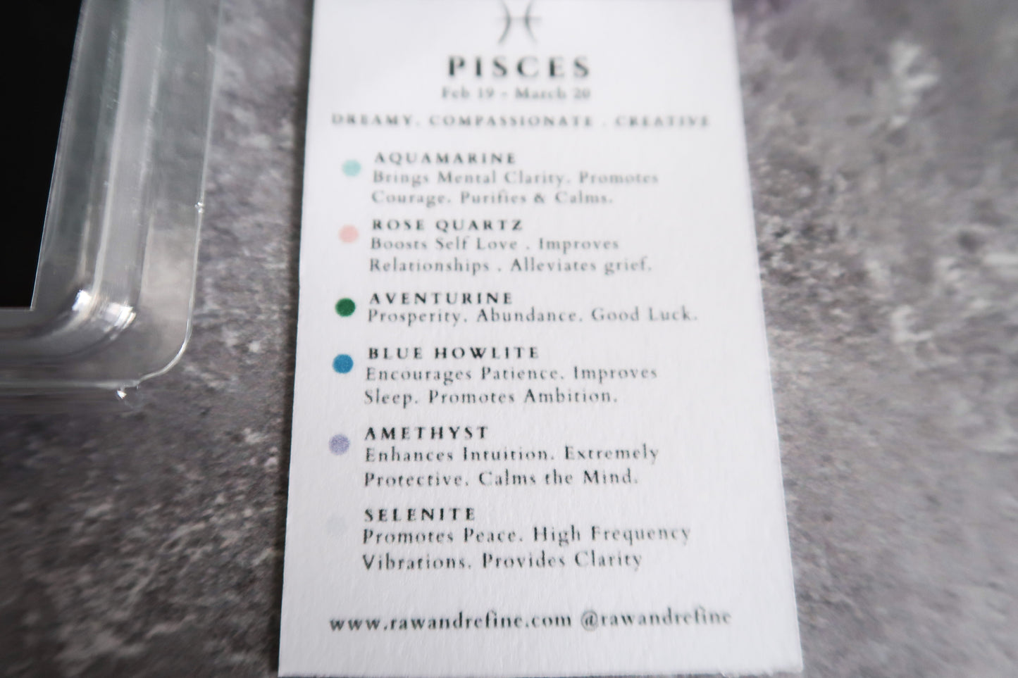 Pisces Zodiac Crystal Kit