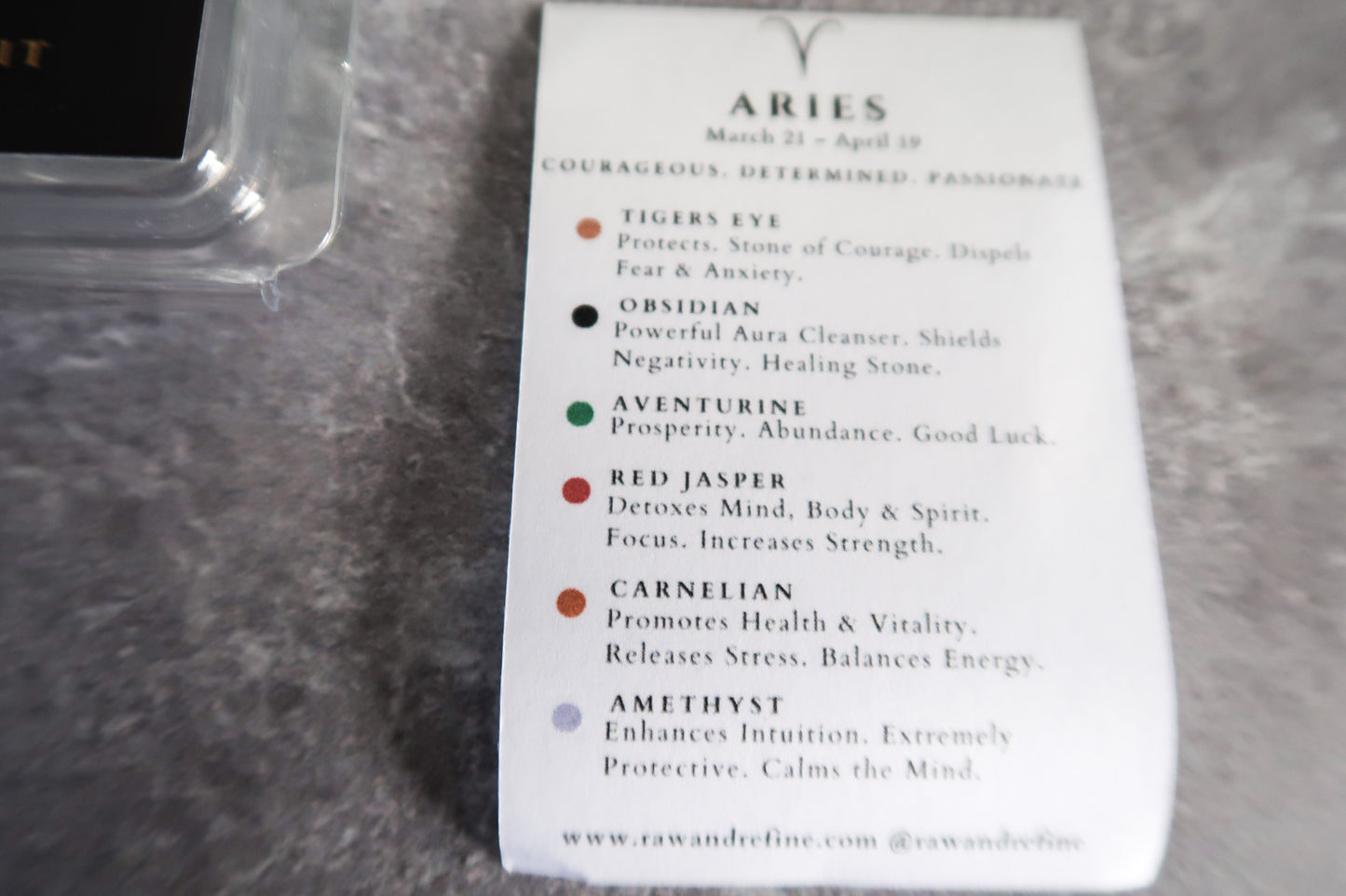 Aries Zodiac Crystal Kit