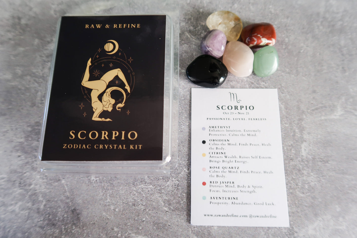 Scorpio Zodiac Crystal Kit