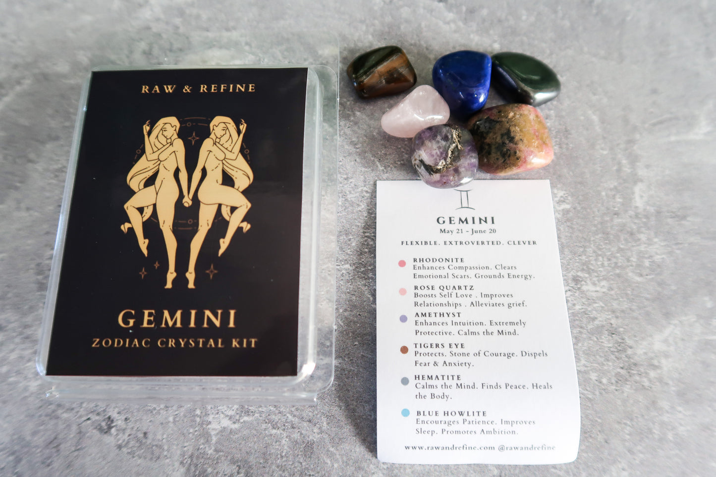 Gemini Zodiac Crystal Kit