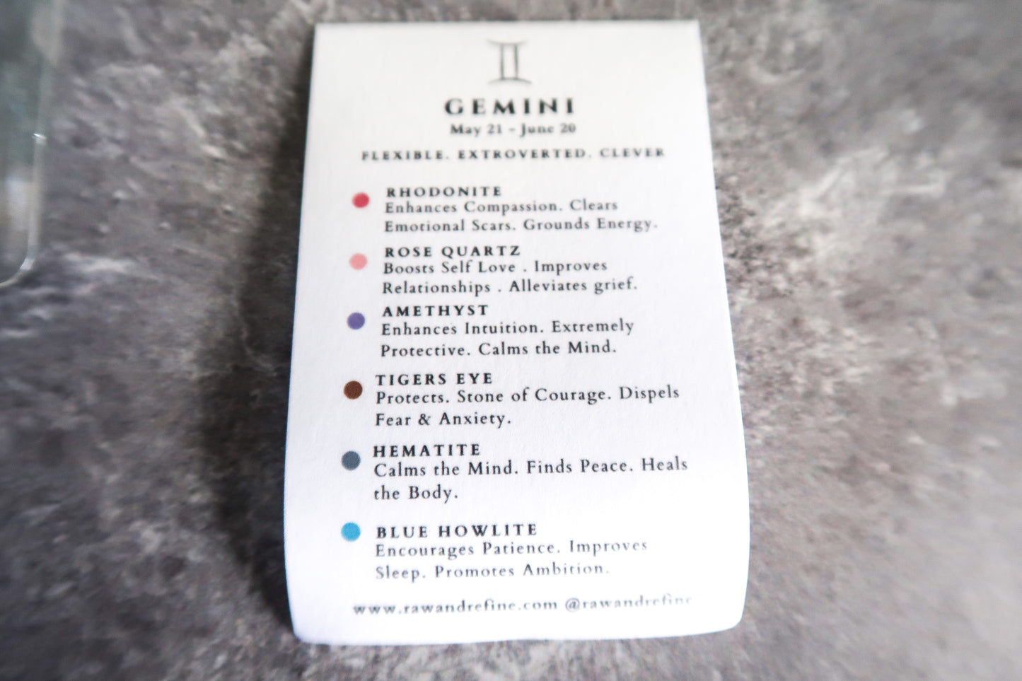 Gemini Zodiac Crystal Kit