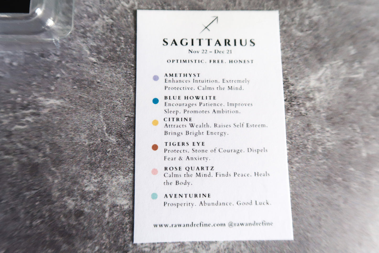 Sagittarius Zodiac Crystal Kit