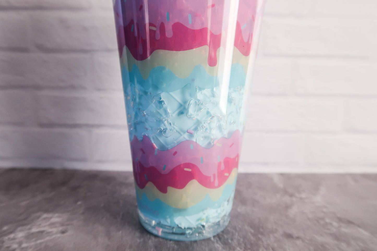 Layered Soft Serve Ice Cream Tumbler