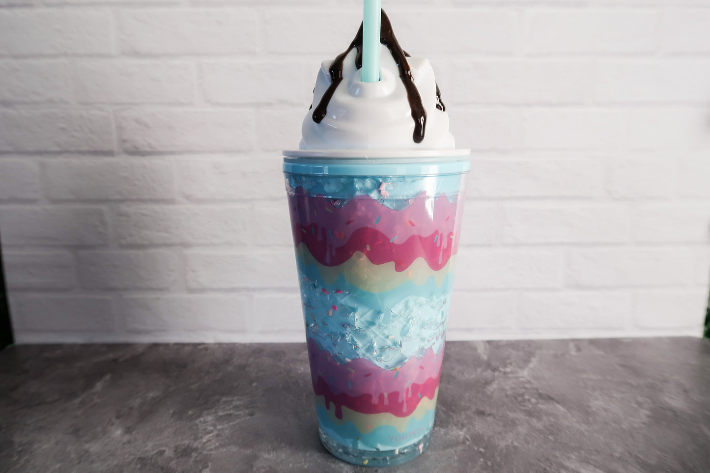 Layered Soft Serve Ice Cream Tumbler