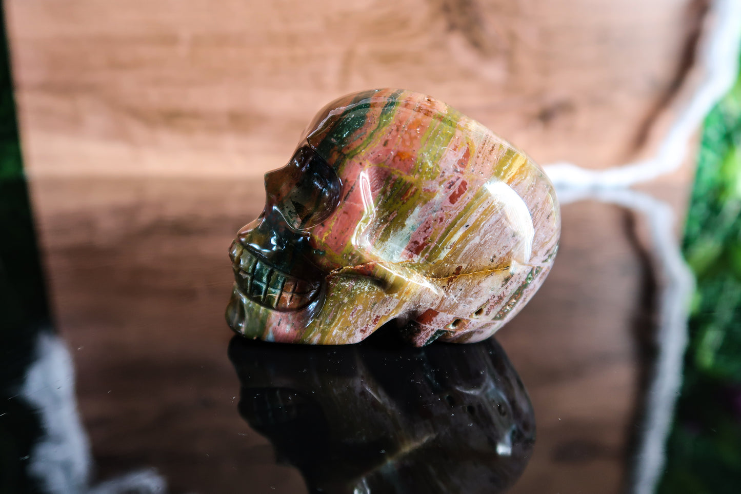 Polychrome Jasper Skull