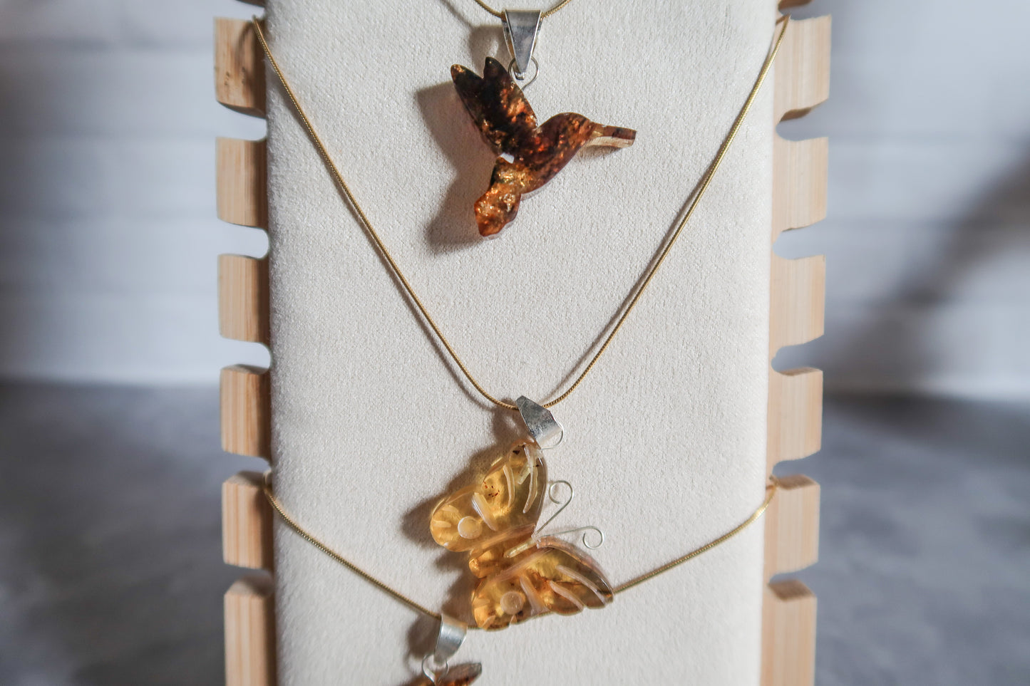 Amber Carved Pendants