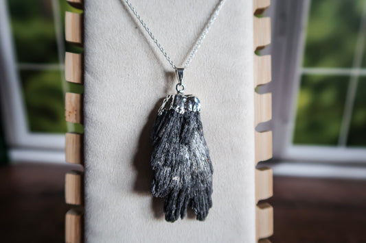 Black Kyanite Pendants