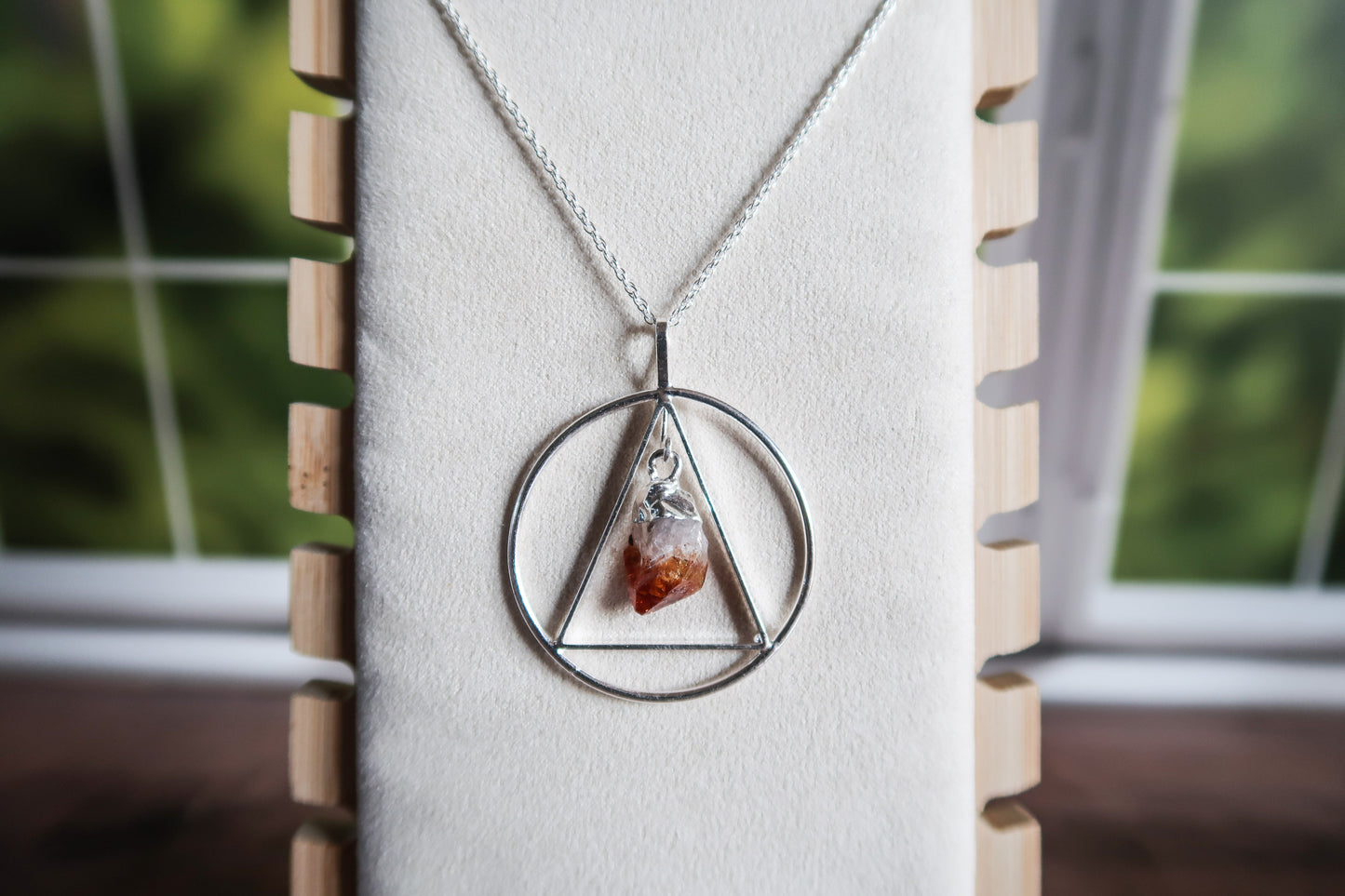 Citrine Crystal Unity Pendant