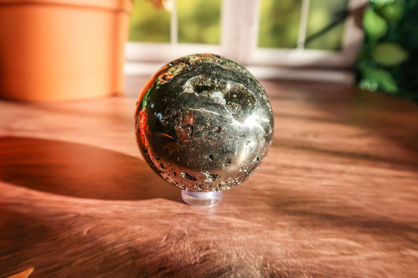 Pyrite Spheres with Druzy