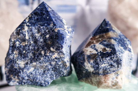 Polished Sodalite Tower Points