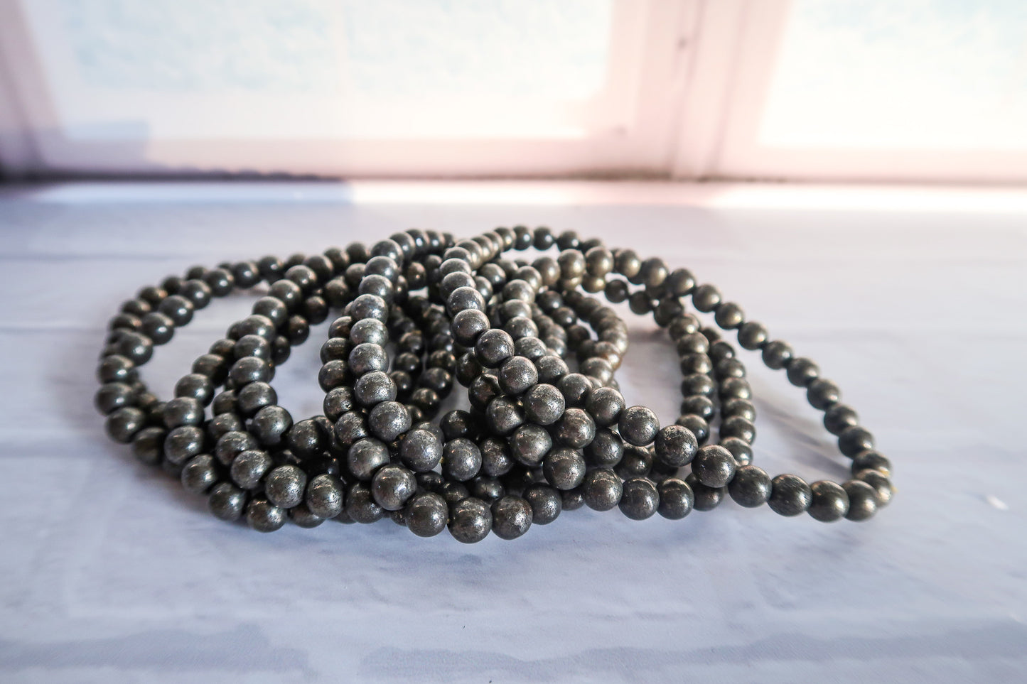 Pyrite Beaded Bracelet