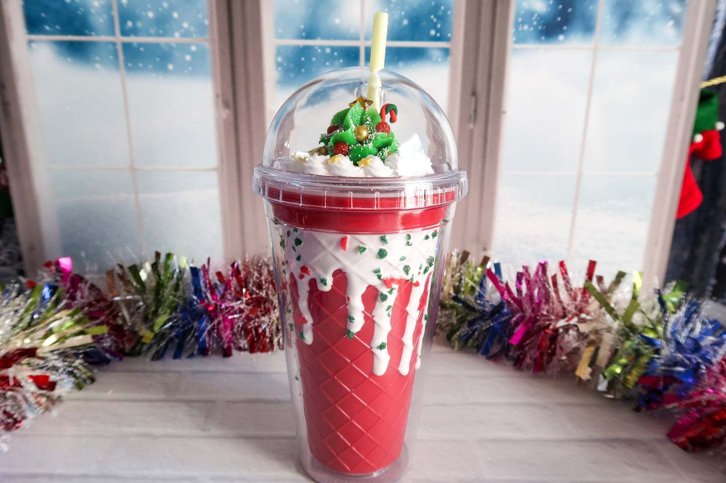 Festive Christmas Tree Tumbler