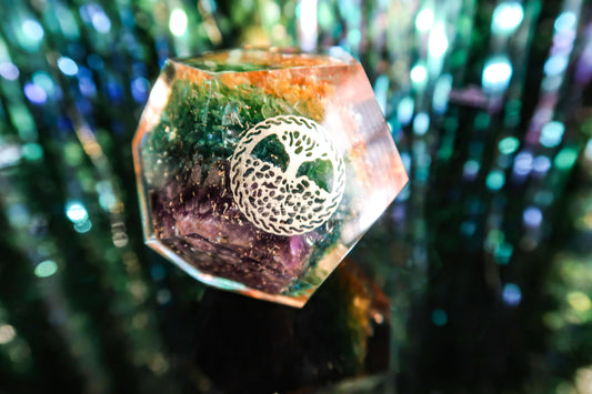 Chakra Orgone Gemstone - Dodecahedron Shaped